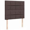 vidaXL Ottoman-Bett mit Matratze Dunkelbraun 120x190 cm Stoff