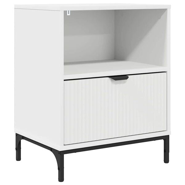 vidaXL Nachttisch mit Schubladen Wei&szlig; 49 x 36 x 61 cm Holzwerkstoff