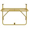 vidaXL Balkontisch Golden 60x40 cm Stahl