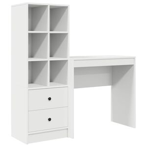 vidaXL Schreibtisch Wei&szlig; 125,5 x 40 x 127 cm 2 stk.