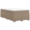 vidaXL Boxspringbett Matratze Cappuccino-Braun 120x190 cm Kunstleder