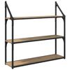 vidaXL Wandregal Wandhalterung Artisan-Eiche 80 x 21 x 78,5 cm
