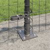 vidaXL Zaun mit Pfosten Grau 0,4 x 25 m Stahl und PVC