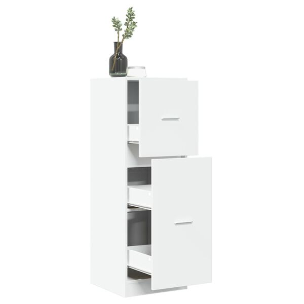 vidaXL Apothekerschrank Wei&szlig; 40x41x118 cm Holzwerkstoff