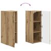 vidaXL TV-Wandregal-Set Wandmontiert 4 pcs Artisan-Eiche Holzwerkstoff