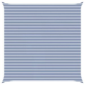 vidaXL Sonnensegel Blau und Wei&szlig; 7 x 7 m 100 % Polyester Oxford