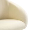 vidaXL Esszimmerst&uuml;hle 6 Stk. Drehbar Creme Stoff