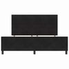 vidaXL Boxspringbett mit Kopfteil Schwarz 180 x 200 cm Samt