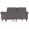vidaXL 2-Sitzer-Sofa Grau 120 cm Kunstleder