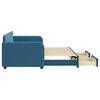 vidaXL Tagesbett Ausziehbar mit Schubladen Blau 80x200 cm Samt
