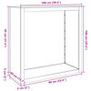 vidaXL Brennholzregal Gr&uuml;n 100x40x100 cm Stahl