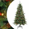 vidaXL K&uuml;nstlicher klappbarer Weihnachtsbaum Gr&uuml;n 120 cm PE und PVC