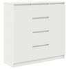 vidaXL Sideboard mit Schubladen Wei&szlig; 100,5x35x98,5 cm Holzwerkstoff