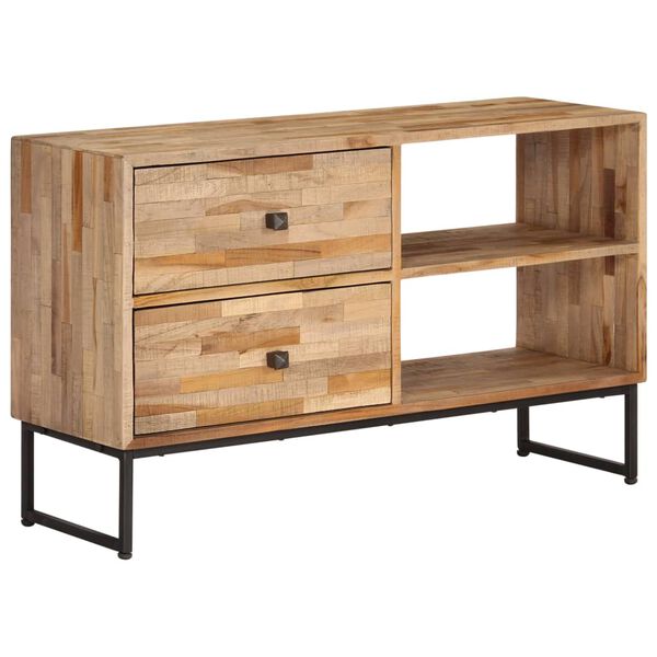 vidaXL TV-Schrank Recyceltes Teakholz 90x30x55 cm