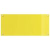 vidaXL K&uuml;chenr&uuml;ckwand 2 pcs Gelb 90 x 40 cm Geh&auml;rtetes Glas
