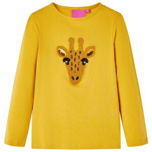 Kinder-Langarmshirt Dunkles Ocker 104