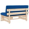 vidaXL Outdoor-Mittelsofa Paletten Impr&auml;gniertes Kiefernholz