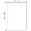 vidaXL Teppich Shaggy Hochflor NAVARRA Creme 160x230 cm Polyester