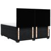 vidaXL Boxspringbett mit Matratze Schwarz 180x200 cm Samt