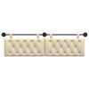 vidaXL H&auml;ngevorderseite Wandmontiert Creme 170 x 55 x 7 cm Stoff