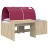 vidaXL Hochbett mit Schreibtisch f&uuml;r Kinder 3 Stk. Holzwerkstoff