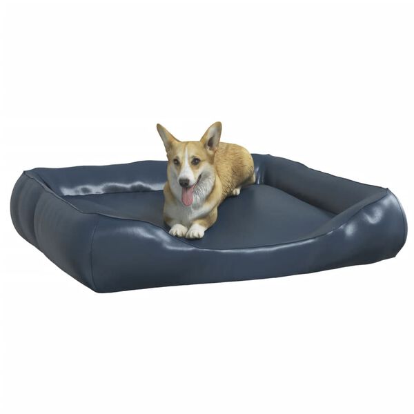 vidaXL Hundebett Dunkelblau 105x80x25 cm Kunstleder