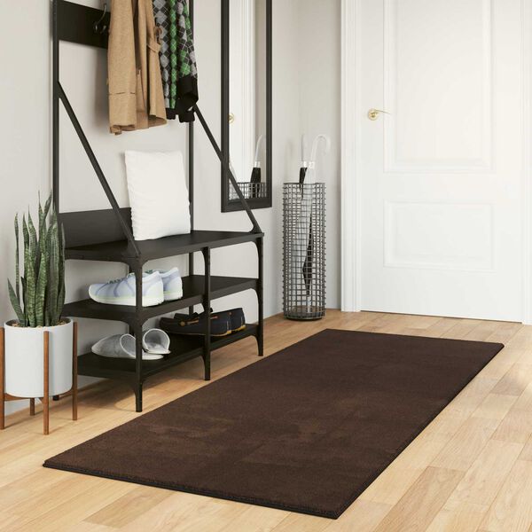 vidaXL Bereichsteppiche Rechtwinklig HUARTE Braun 200 x 80 cm
