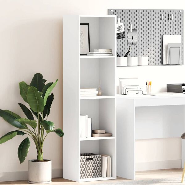 vidaXL B&uuml;cherregal Wei&szlig; 40x30x152 cm Holzwerkstoff