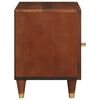 vidaXL Nachttisch 2 pcs Braun 40 x 33,5 x 46 cm Massivholz Akazie