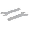 vidaXL Spanner 2 stk. Silber 13 mm Eisen