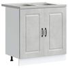 vidaXL K&uuml;chenschrank Kalmar Betongrau 80 x 46 x 81.5 cm Holzwerkstoff