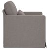 vidaXL Sofa 60cm Taupe Metall