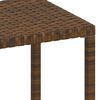 vidaXL Sonnenliegen 2 Stk. mit Tisch Poly Rattan Braun