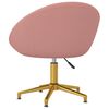 vidaXL Esszimmerst&uuml;hle 4 Stk. Rosa Samt