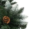 vidaXL Weihnachtsbaum Gefrostet mit Beleuchtung & Zapfen 210 cm