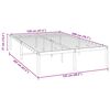 vidaXL Bettgestell Metall Schwarz 120x200 cm