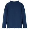 Kinder-Langarmshirt Marineblau 140