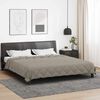 vidaXL Sommerdecke Hellgrau 200 x 200 cm Mikrofaser