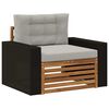 vidaXL Outdoor Mittelsofa Natur