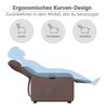 vidaXL Relaxsessel mit Aufstehhilfe Elektrisch Braun Kunstleder