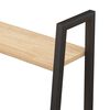 vidaXL Standregal 4 B&ouml;den Hellbraun und Schwarz 56x35x140 cm