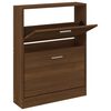 vidaXL Schuhschrank Braun Eichen-Optik 59x17x81 cm Holzwerkstoff