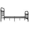 vidaXL Bettgestell Schwarz Metall 140&times;200 cm