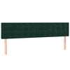 vidaXL Boxspringbett mit Matratze Dunkelgr&uuml;n 160x200 cm Samt