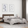 vidaXL Bettgestell Braun Eichen-Optik 120x190 cm Holzwerkstoff Metall
