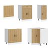vidaXL 11-tlg. K&uuml;chenschrank-Set Porto Artisan-Eiche Holzwerkstoff