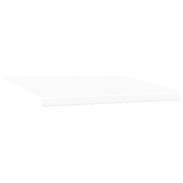 vidaXL Einziehbare Markise Wei&szlig; 450 x 300 cm Stoff