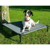 dobar Outdoor Hundeliege mit Dach Anthrazit