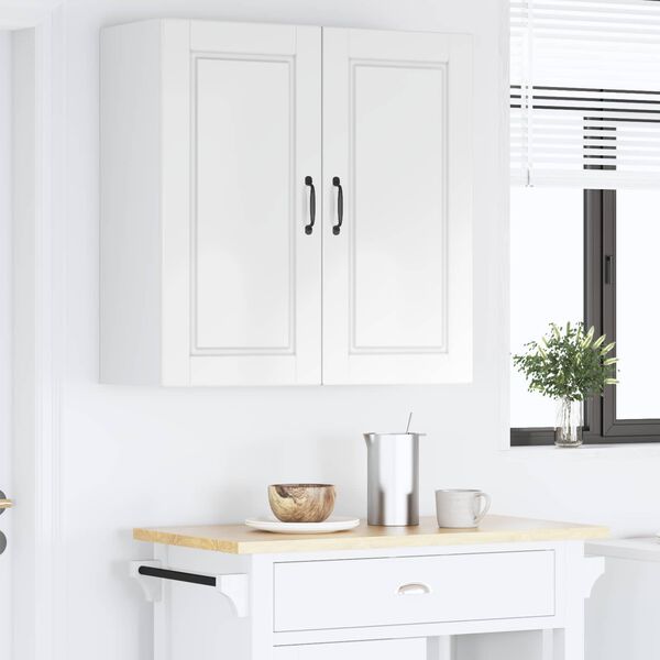 vidaXL K&uuml;chenschrank Hochglanz Wei&szlig; 80 x 31 x 80 cm Holzwerkstoff