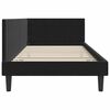 vidaXL Eckbettgestell mit Kopfteil Schwarz 90 cm x 190 cm Samt
